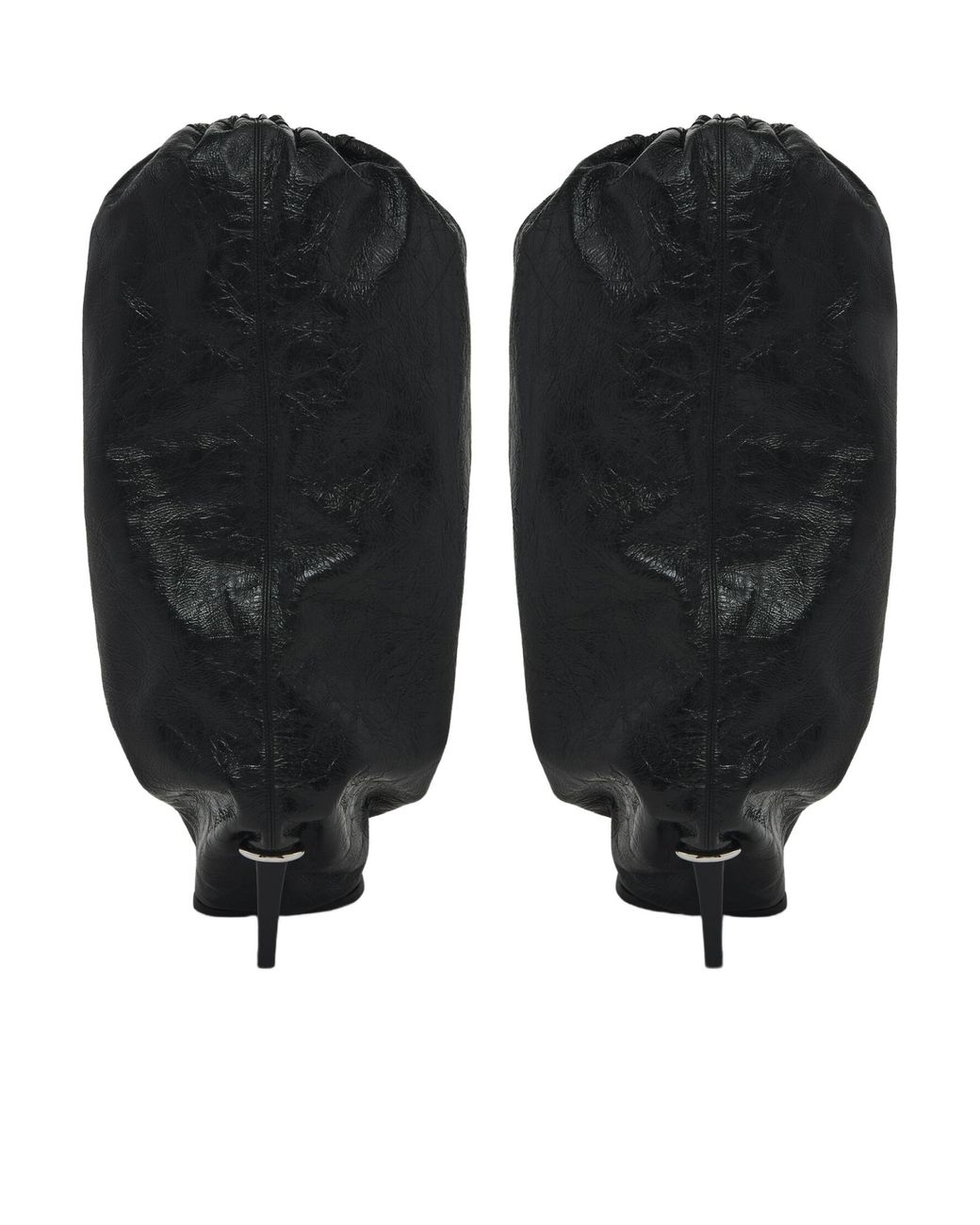 McQueen Black Bag Pointed-Toe Boots