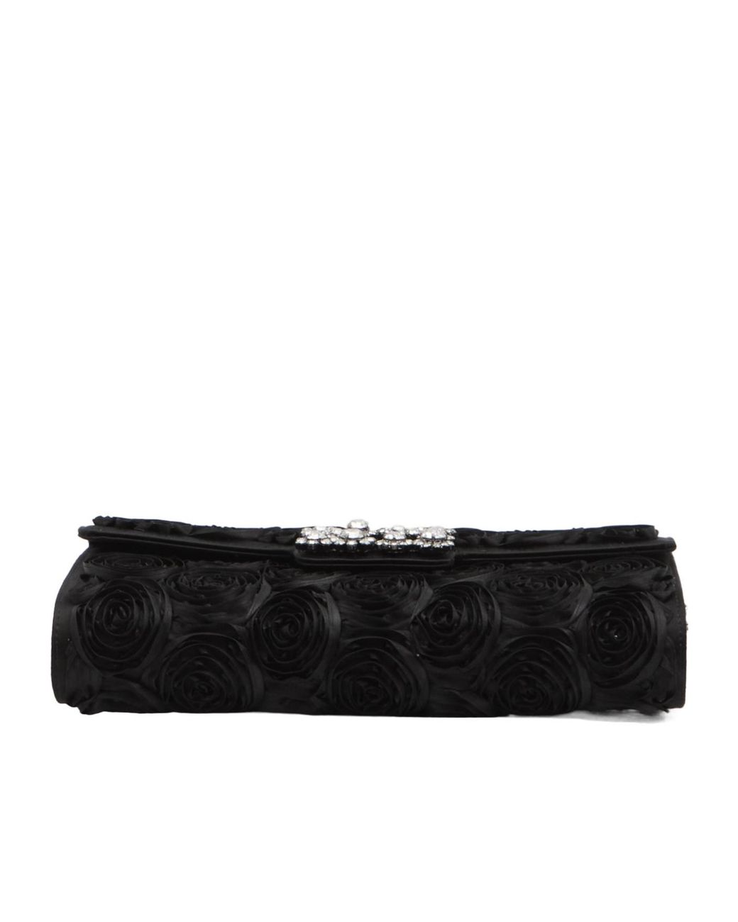 Roger Vivier Black Floral Detailed Embellished Shoulder Bag