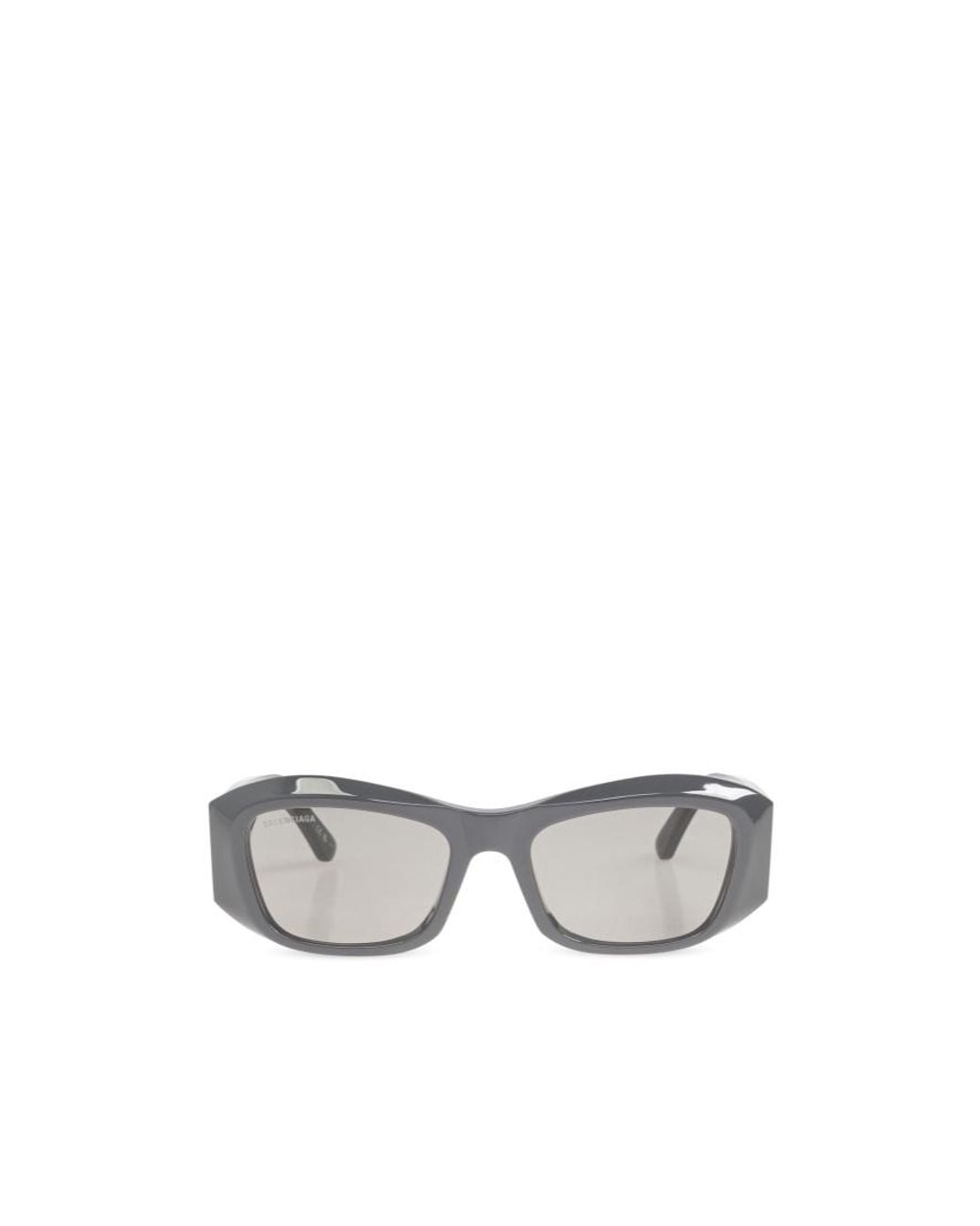 Balenciaga White Eyewear Rectangular Frame Sunglasses