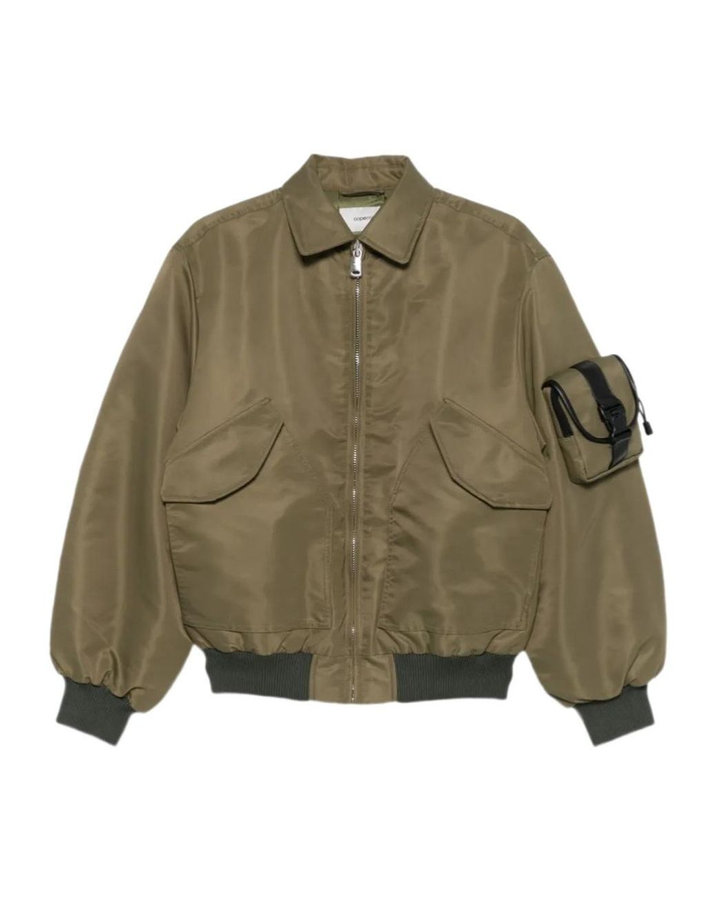 Coperni Green Pocket-Detail Bomber Jacket