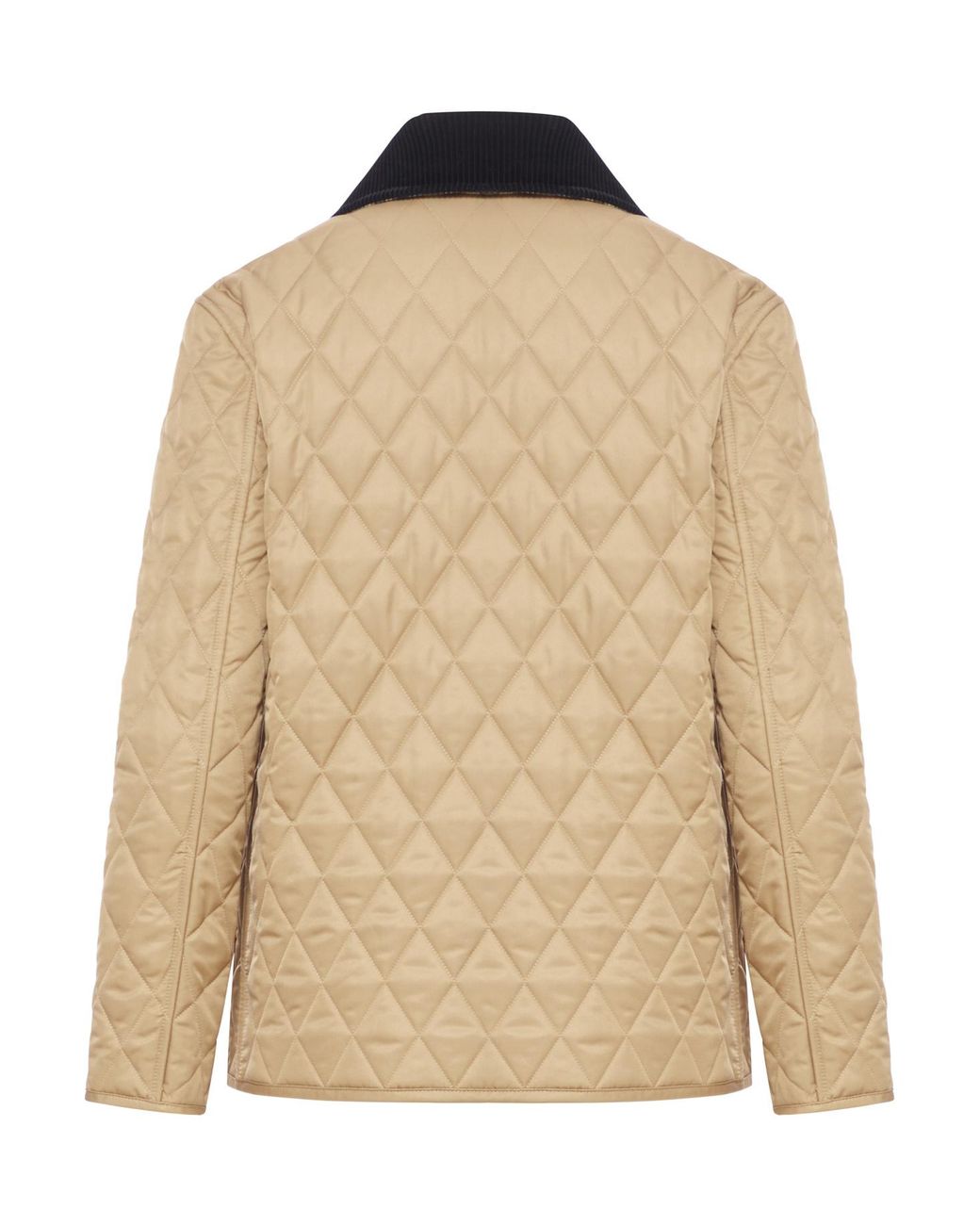 Burberry Natural Long Sleeved Quilted Jacket