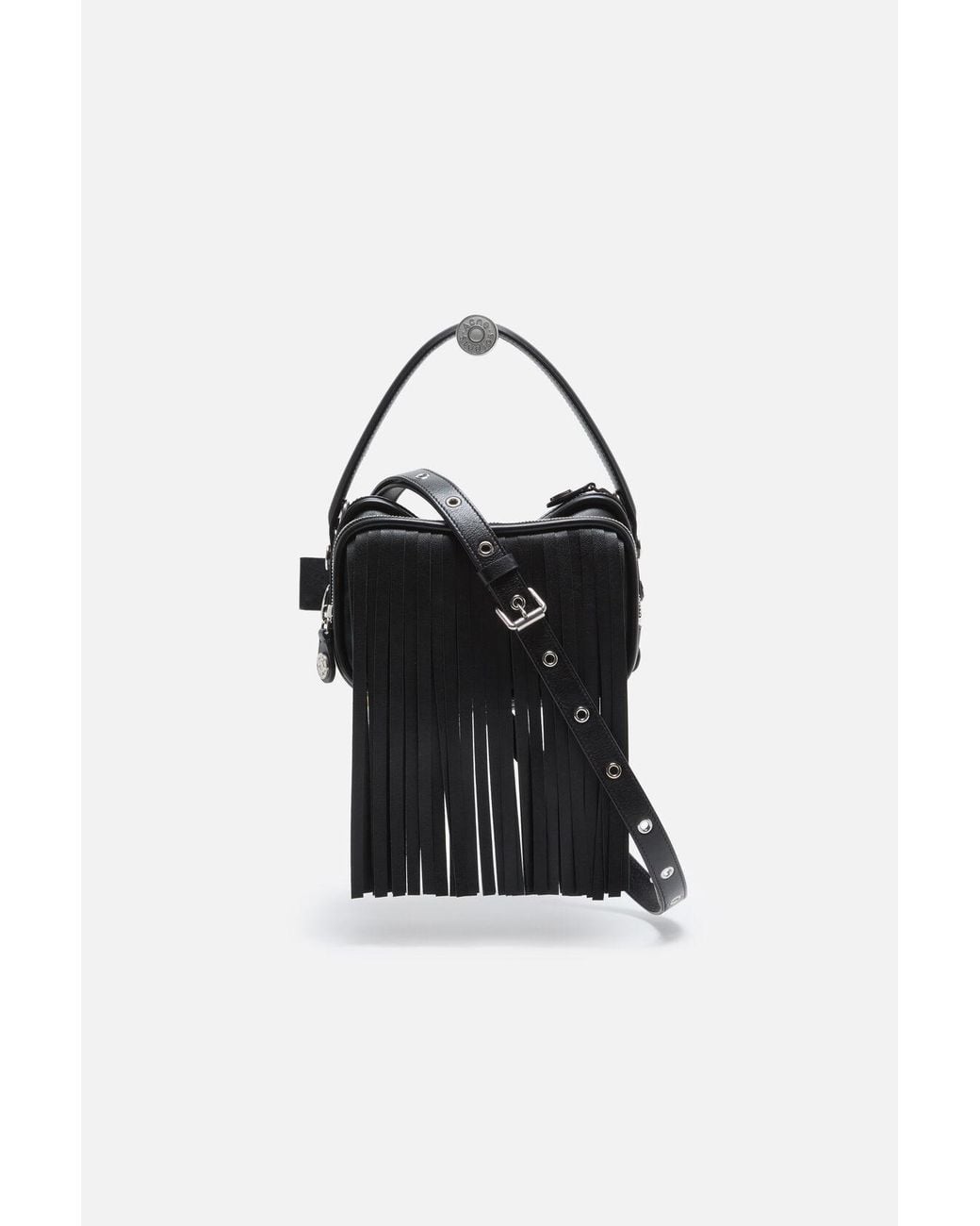 Acne Black Camero Tassel Crossbody Bag