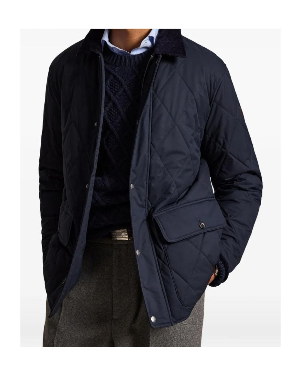 Polo Ralph Lauren Blue Apos;S The Beaton Quilted Car Coat for men