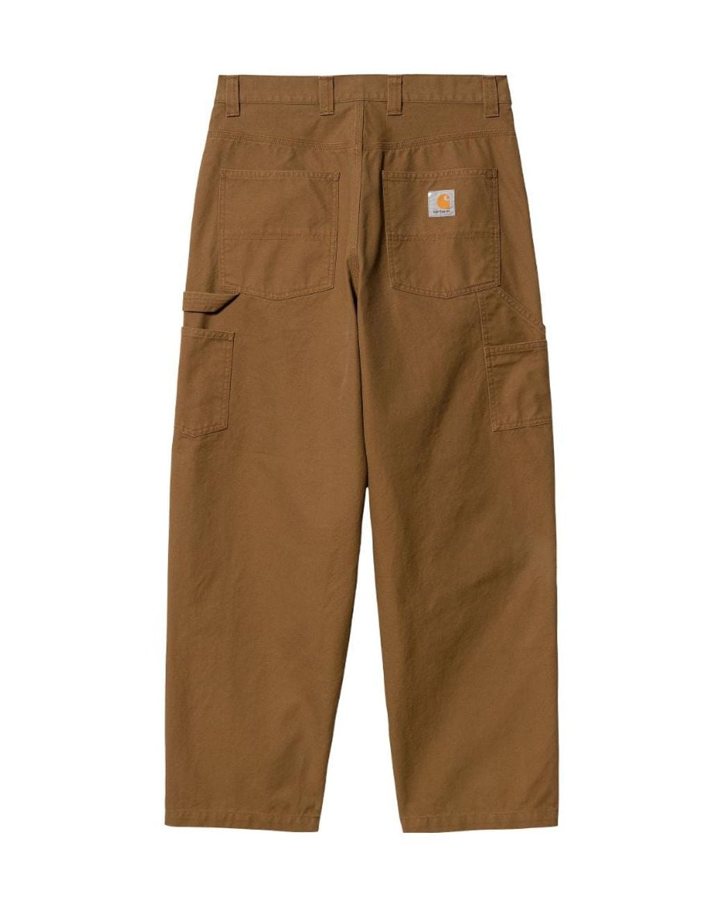 Carhartt Green Wide Panel Cotton Trousers for men