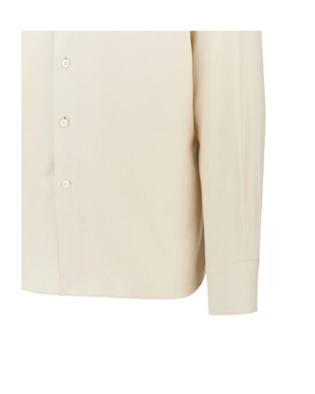 Zegna White Long-Sleeved Shirt for men
