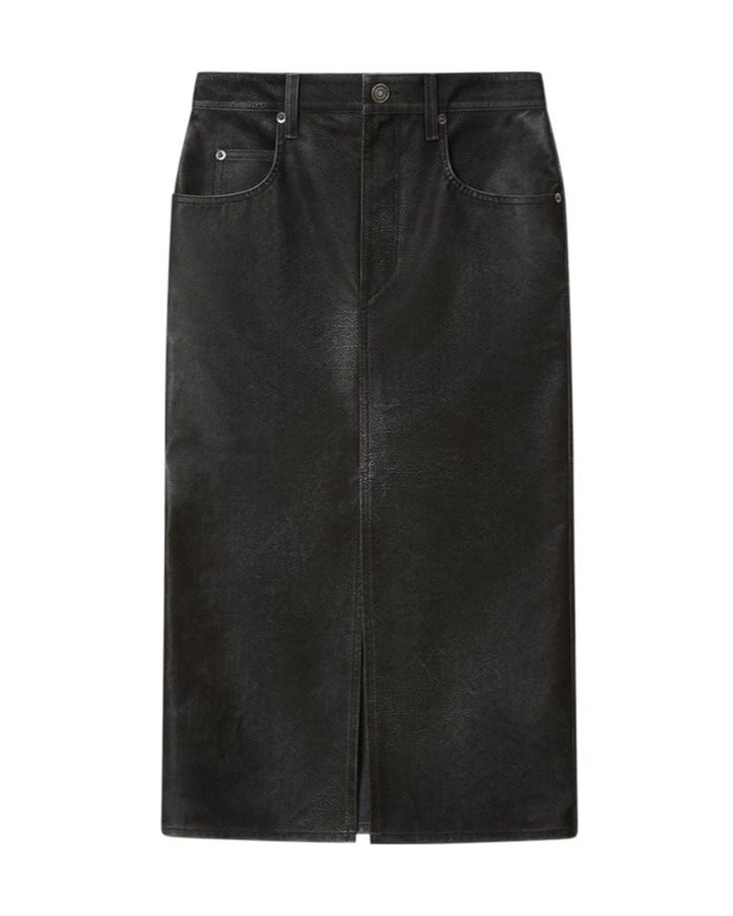 Isabel Marant Black Belt-Loop Skirt