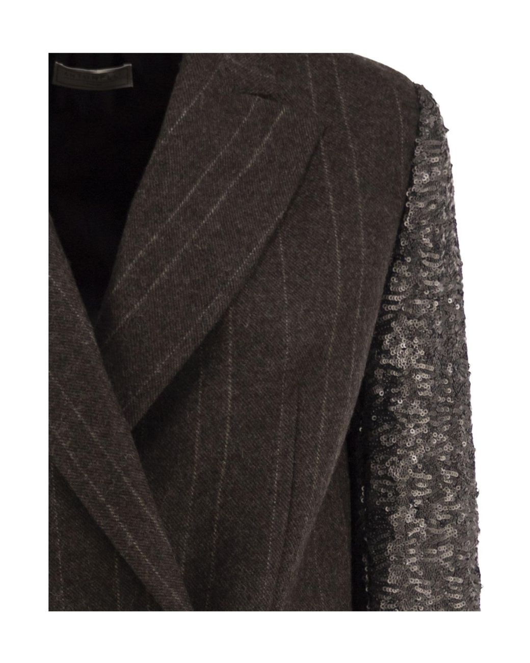 Antonelli Black Pinstriped Blazer