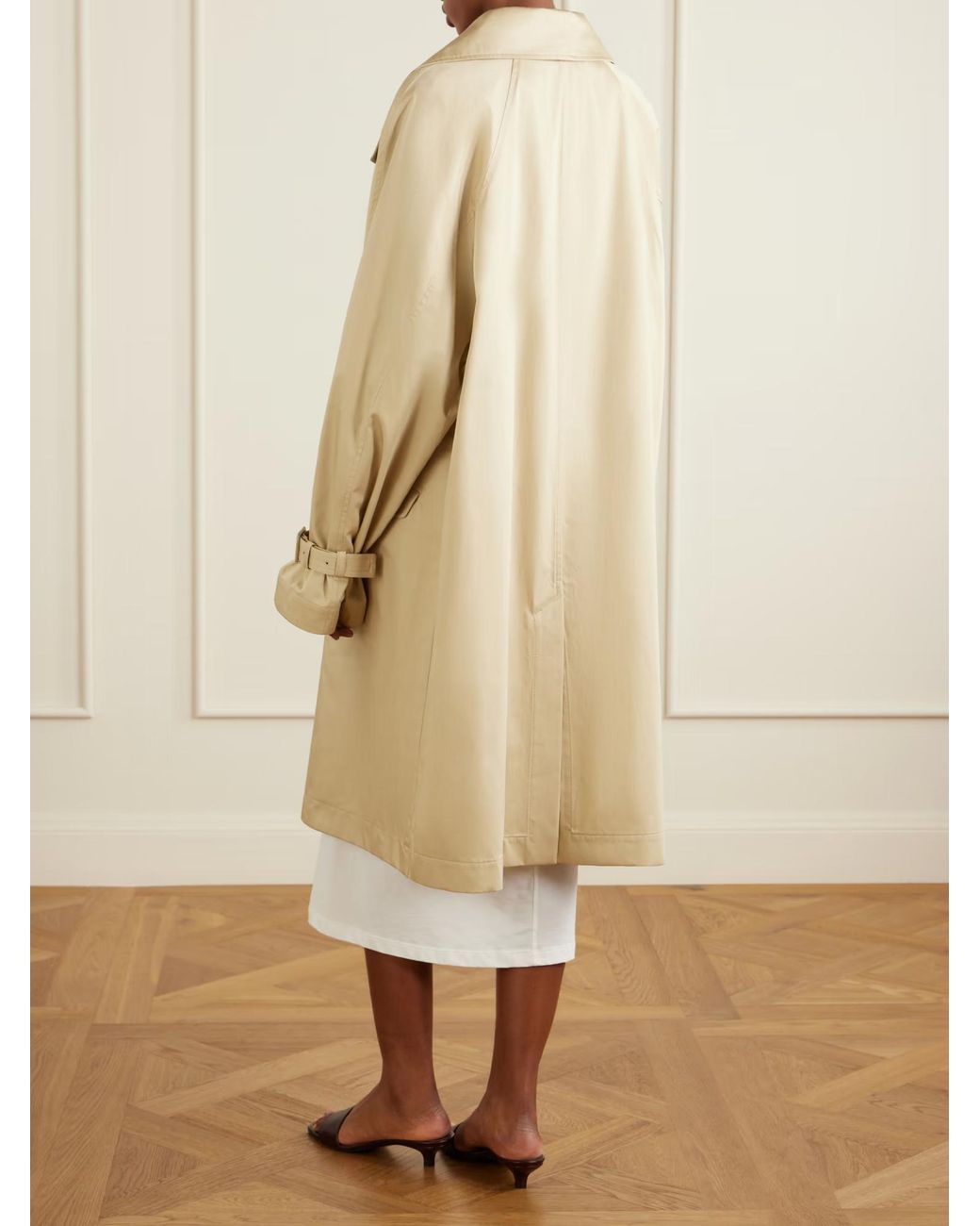 Totême Natural Totême Button-Up Long-Sleeved Coat