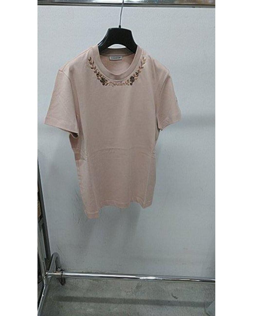 Moncler Pink Short-Sleeve T-Shirt