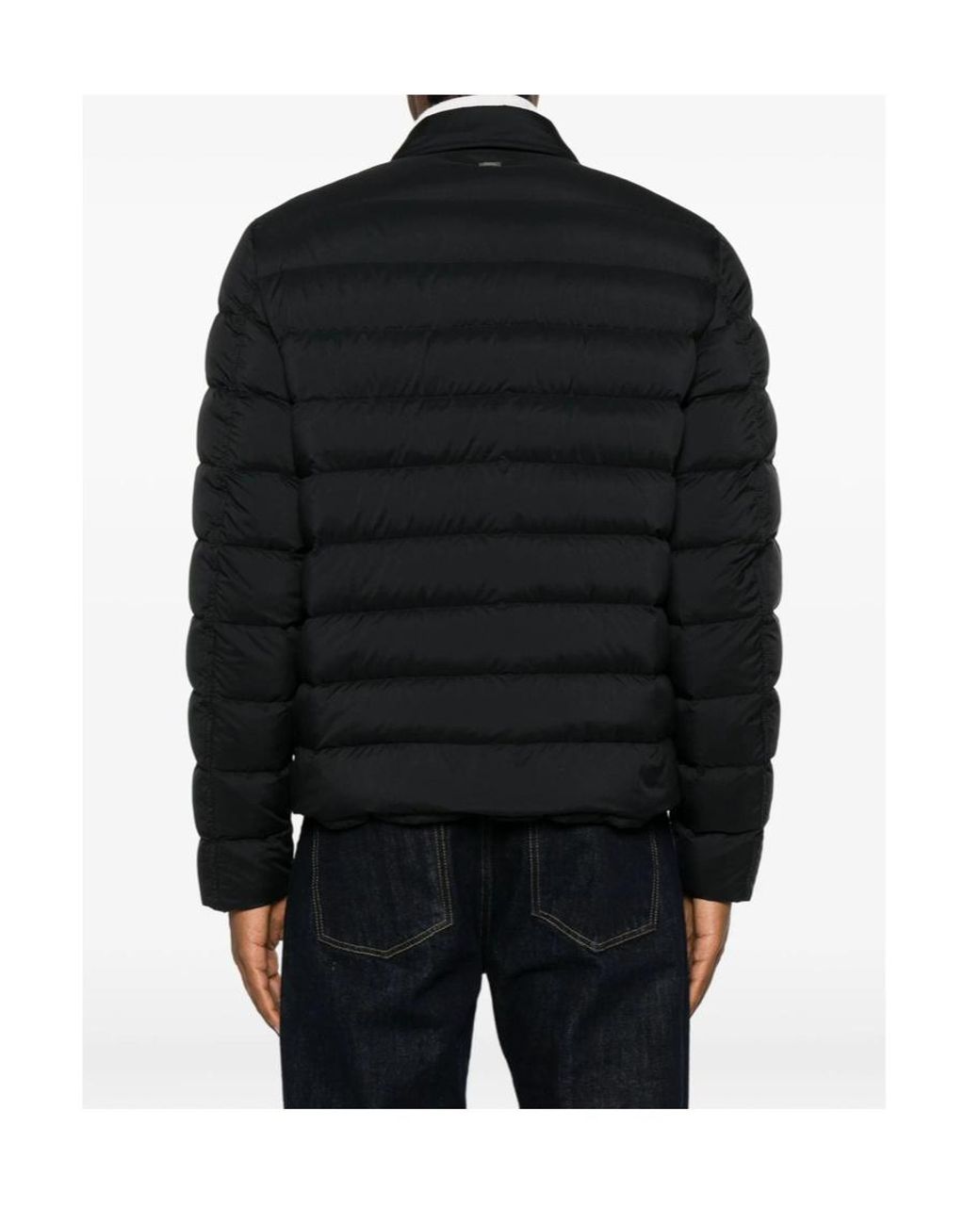 Herno Black Long-Sleeve Jacket for men