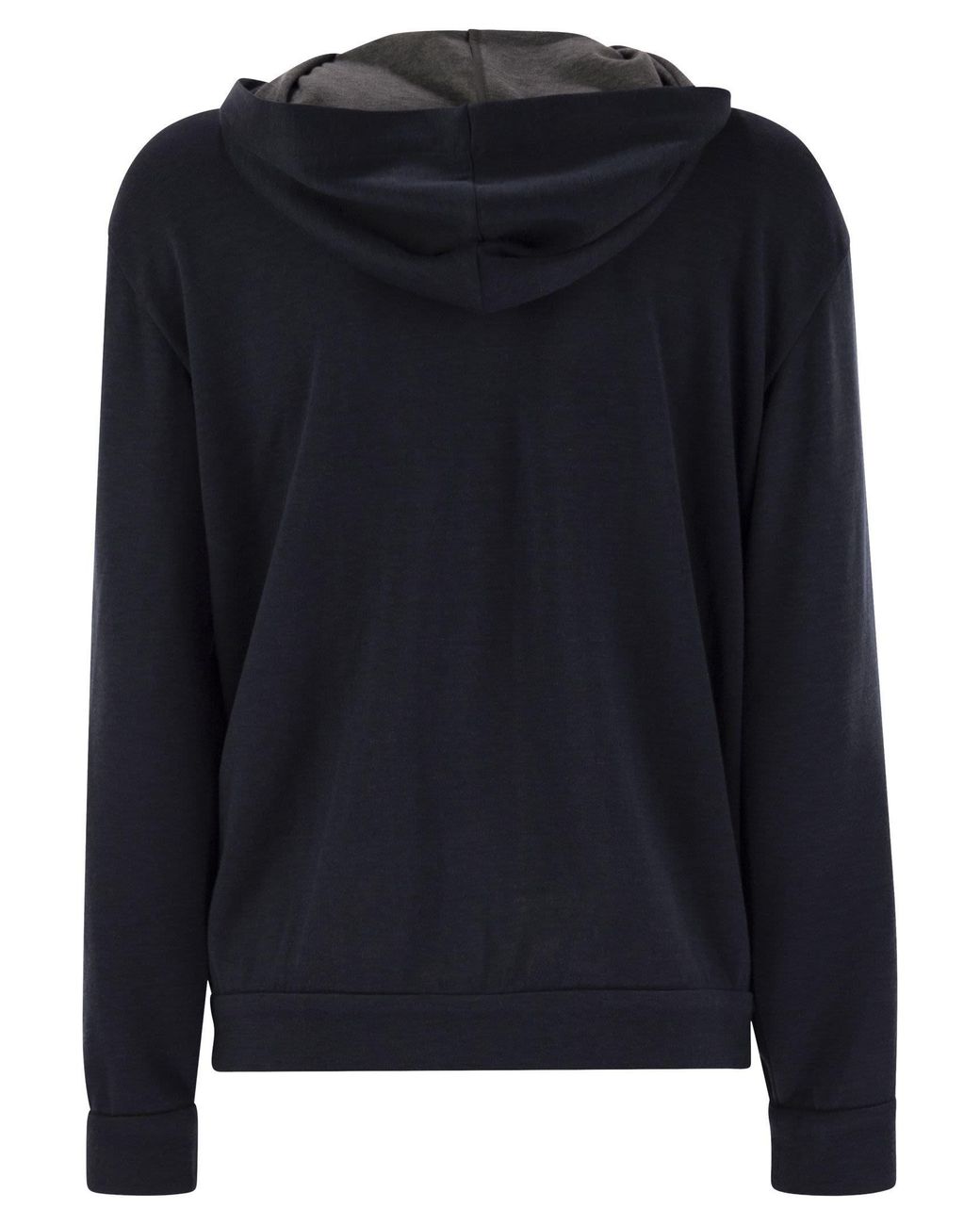 Brunello Cucinelli Black Zip-Up Hoodie