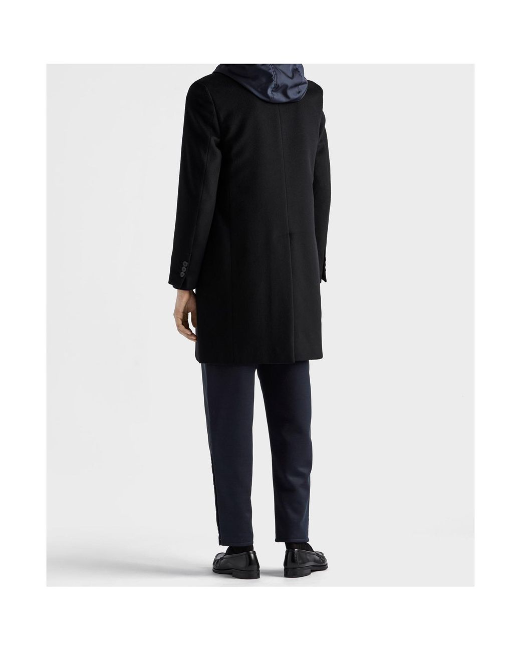 Prada Blue Technical Cotton And Re-Nylon Pants for men
