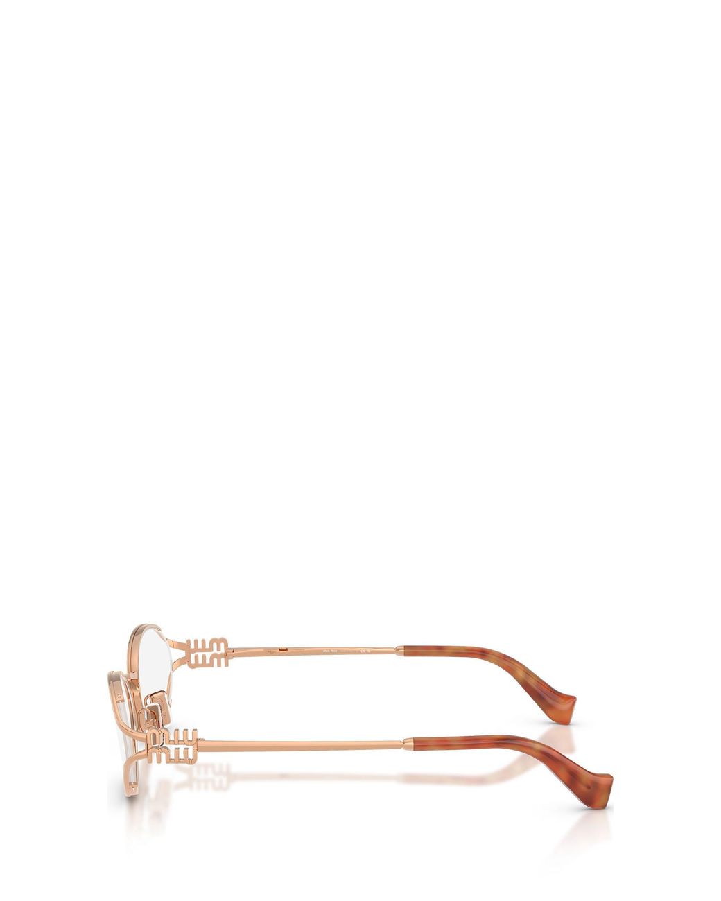 Miu Miu Natural Full-Frame Non-Prescription Glasses