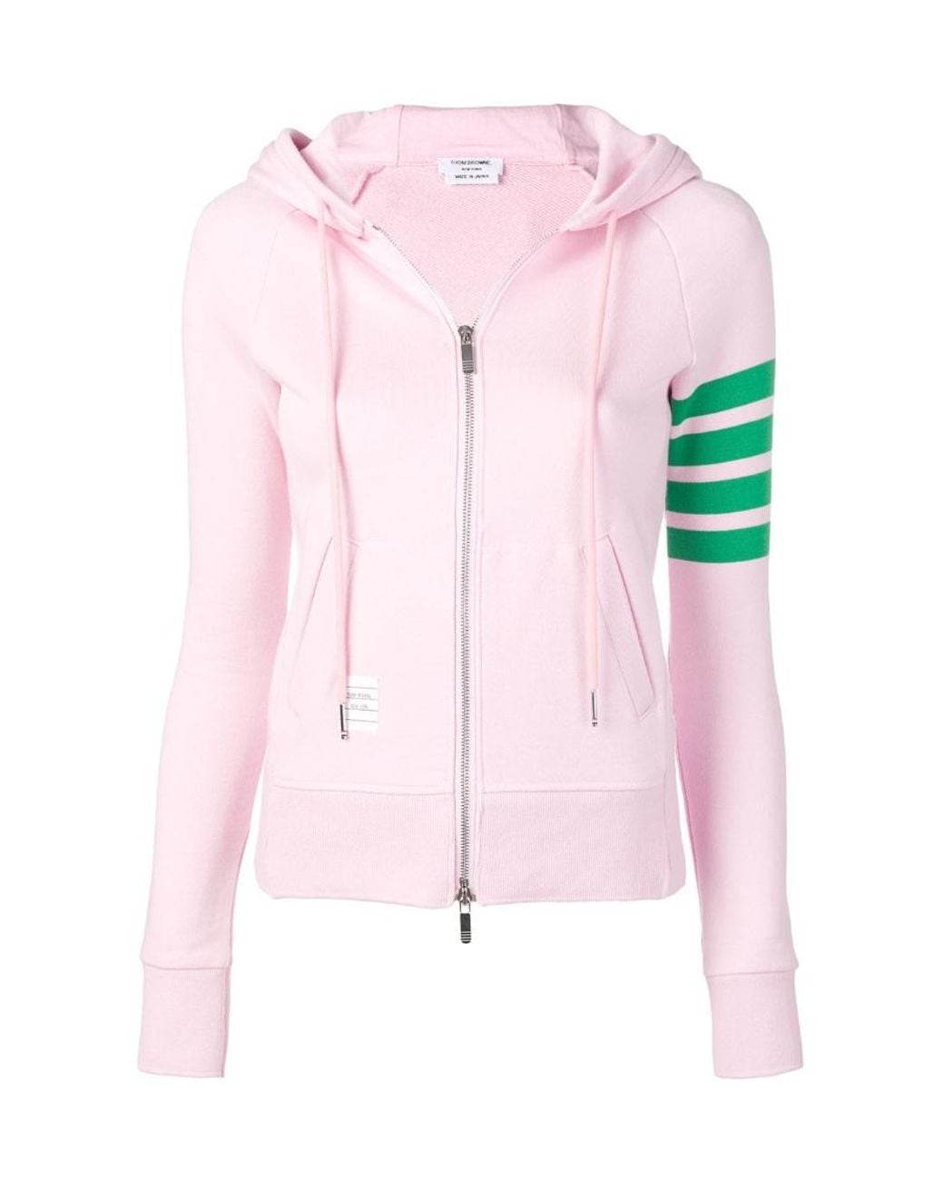 Thom Browne Pink Classic 4-Bar Hooded Casual Jacket