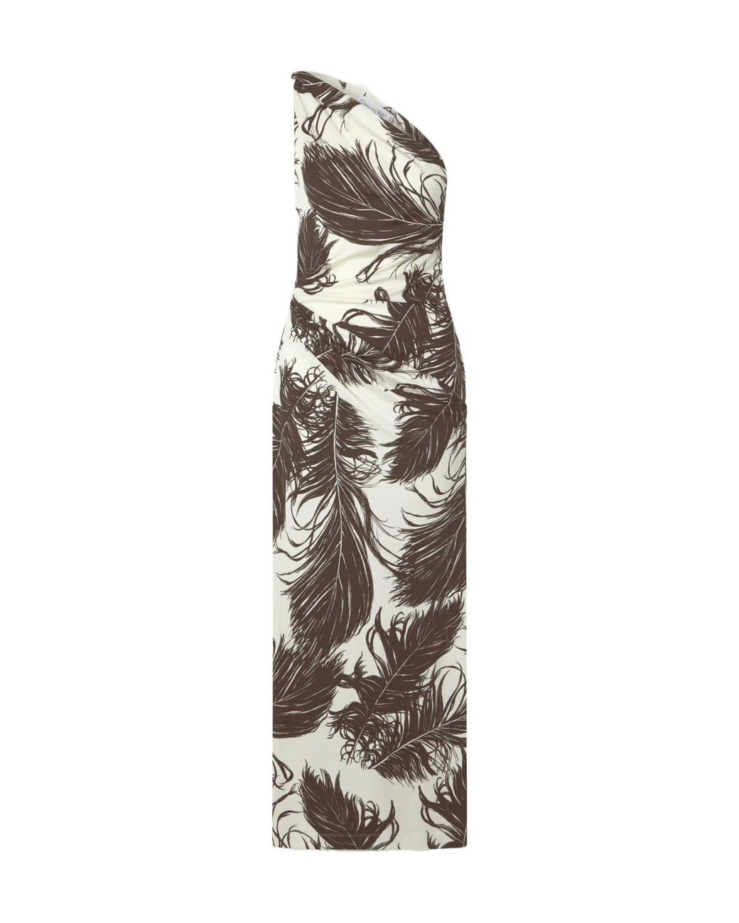 Oscar de la Renta White Milano Printed Jersey Gown