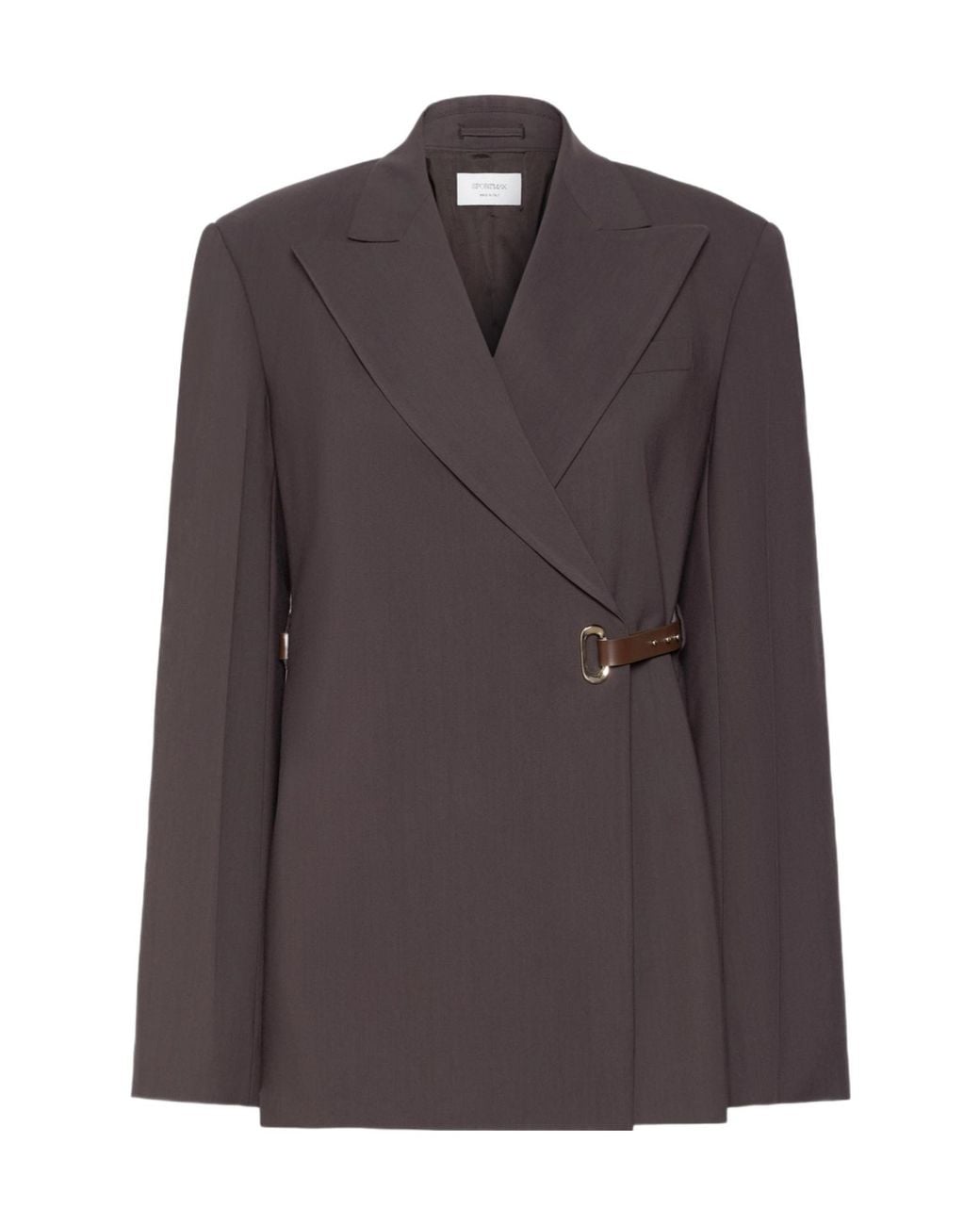 Sportmax Brown Cinta Belted Blazer