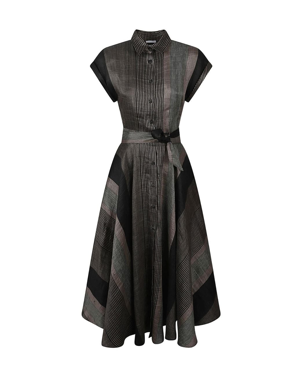 Sara Roka Black Danielle Shirt Dress