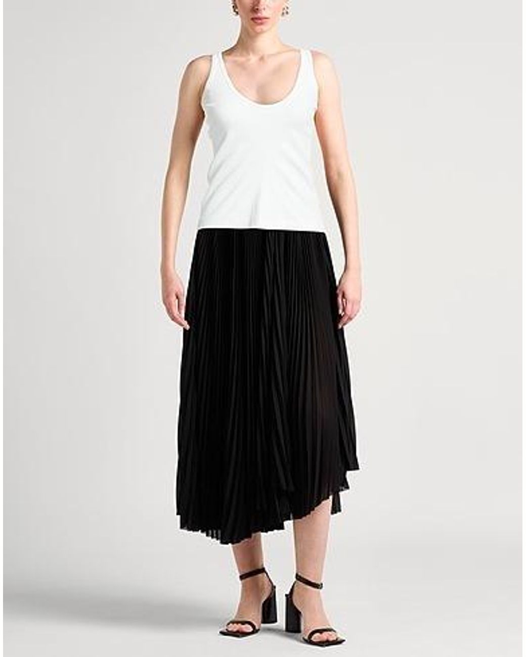MM6 by Maison Margiela White Printed Sleeveless Top