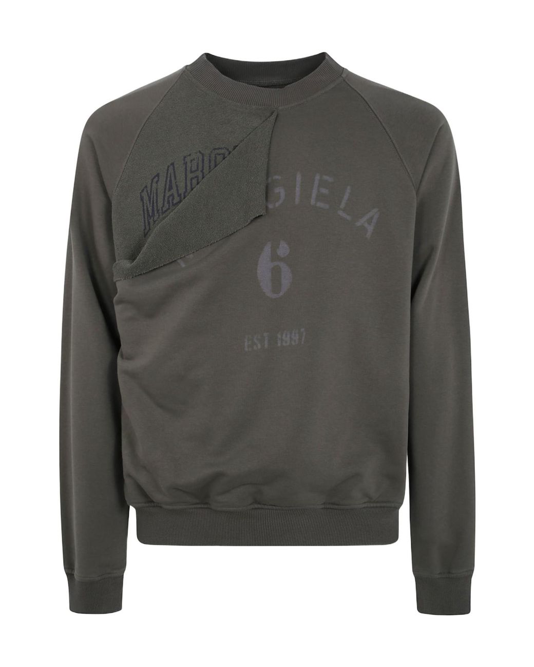 MM6 by Maison Margiela Gray Double-Layer Sweatshirt for men