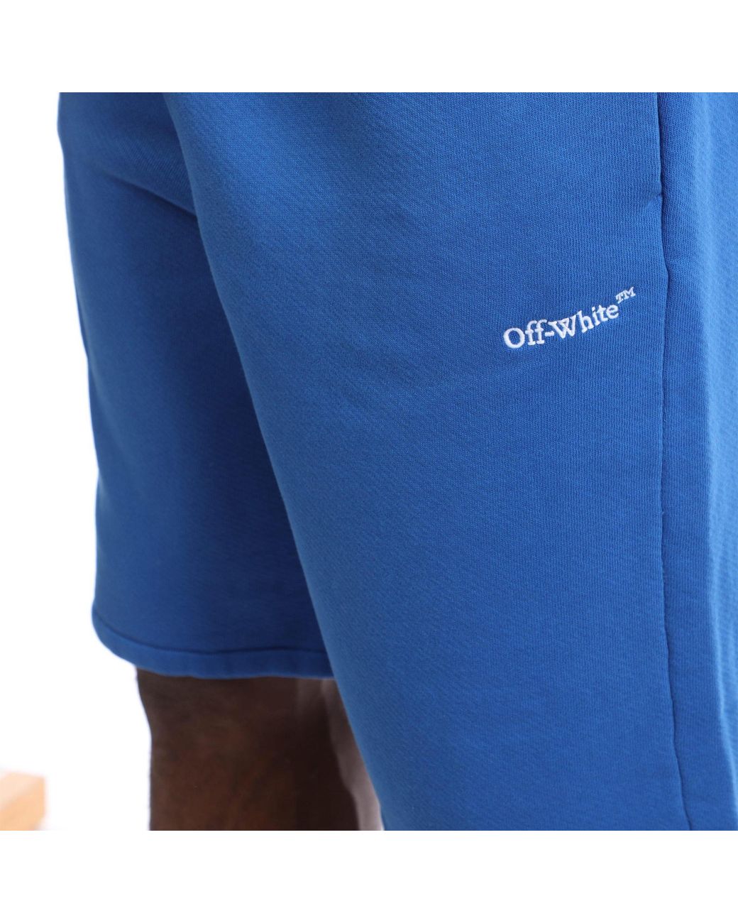 Off-White c/o Virgil Abloh Blue Classic Fresh-Style Shorts for men