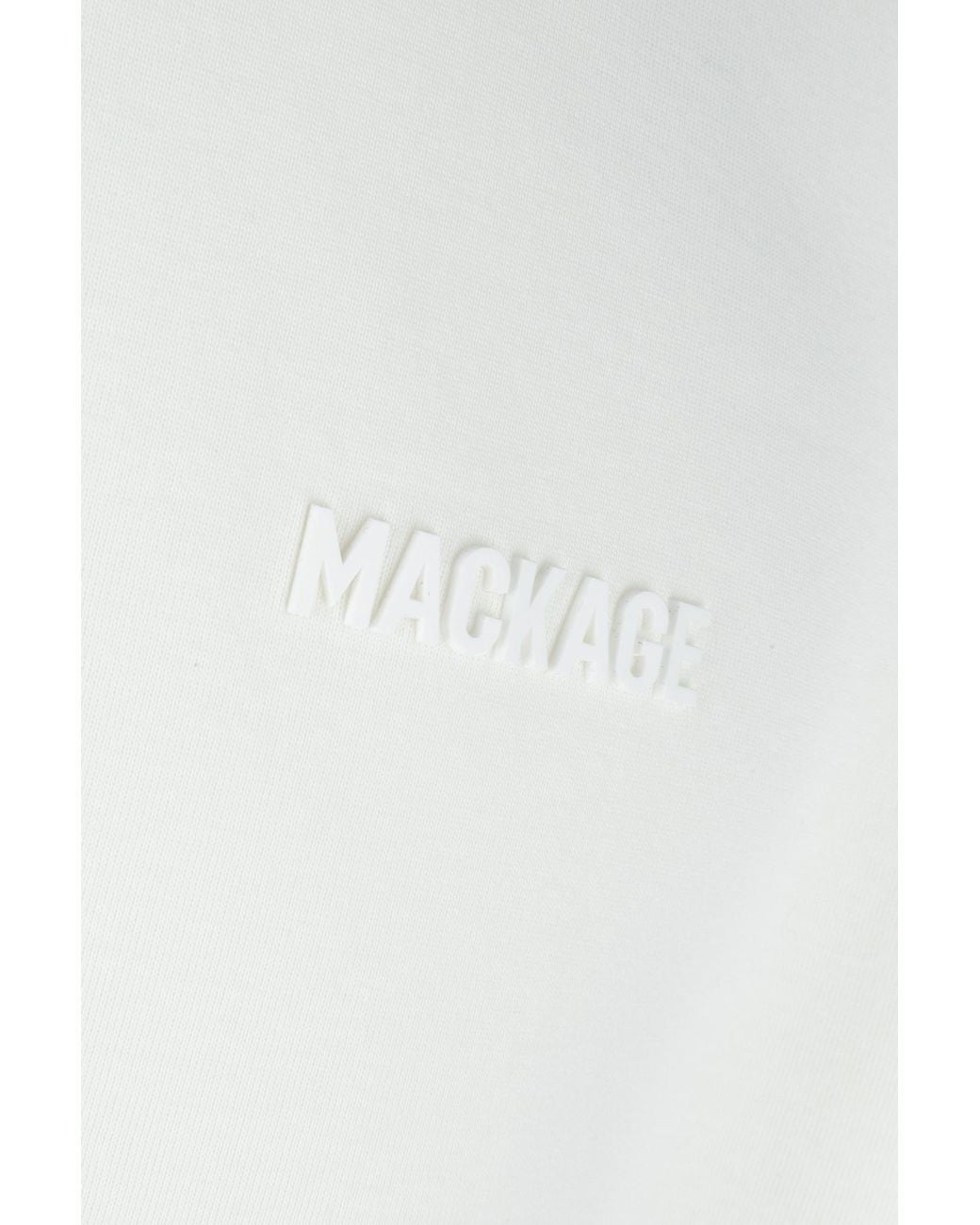 Mackage White Julian Double-Face Jersey Sweatshirt for men
