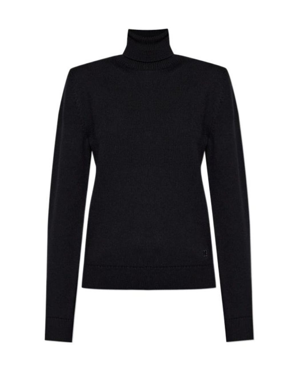 Dolce & Gabbana Blue Turtleneck Knitted Jumper