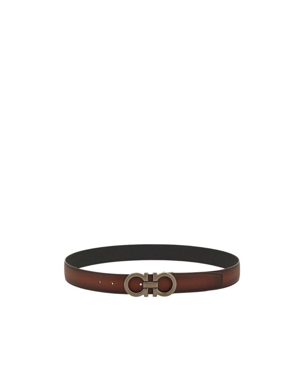 Ferragamo White Ferragamo Eyewear Reversible Gancini Belt for men