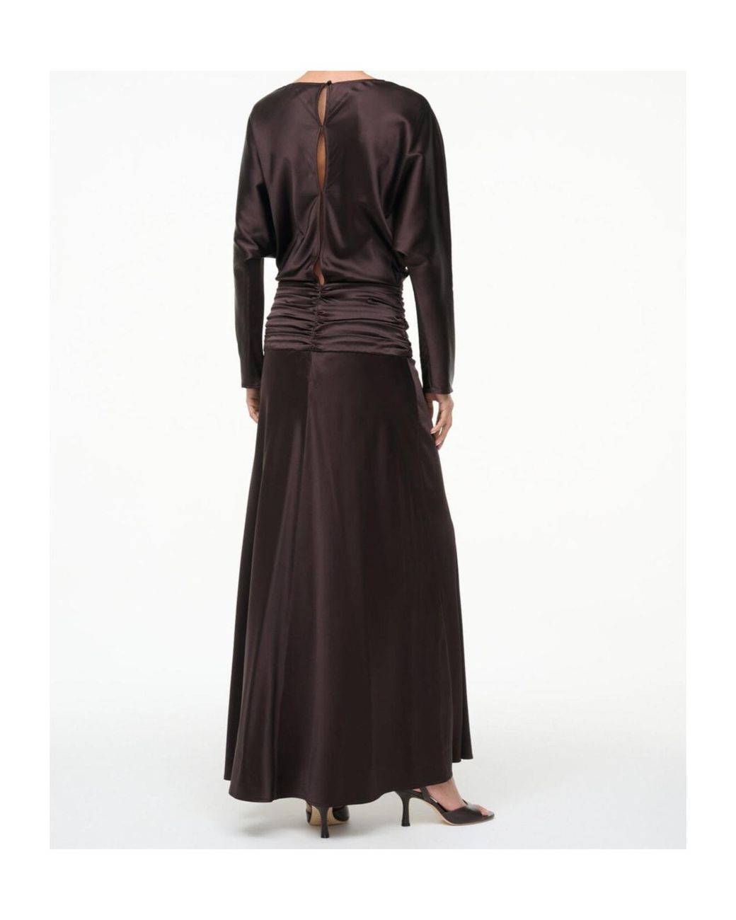 Staud Brown Long Sleeve Dress