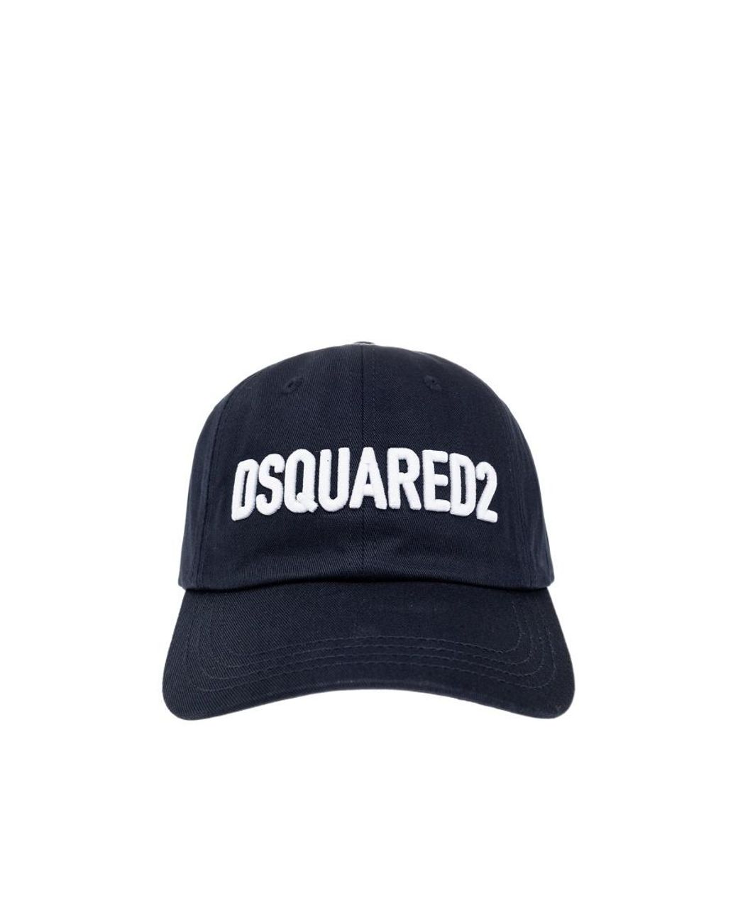 DSquared² Black Logo Embroidered Baseball Cap for men