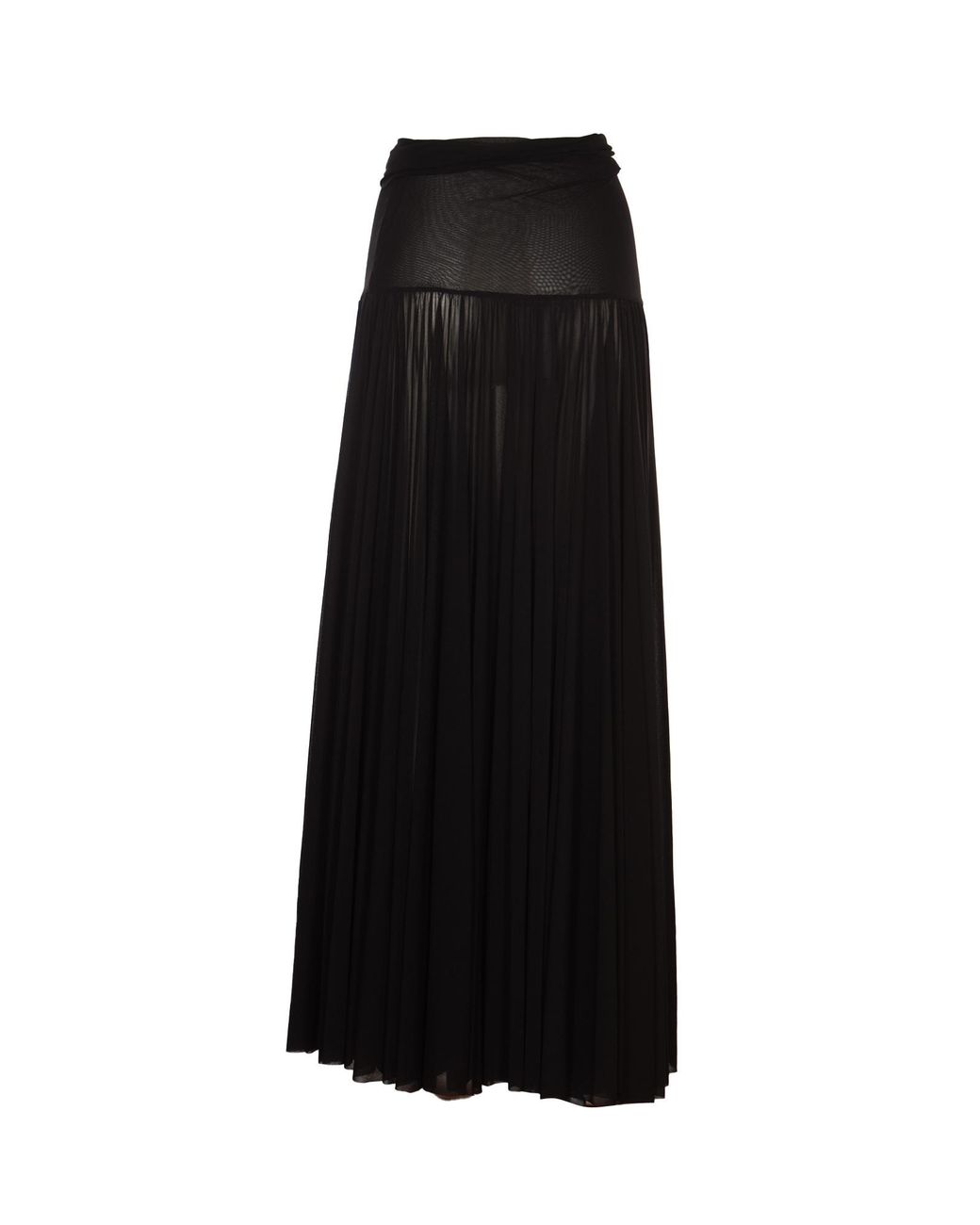 Philosophy Di Lorenzo Serafini Black Pleated Maxi Skirt