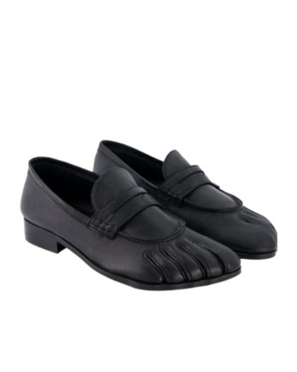 Coperni Black 5T Mocassin Flats