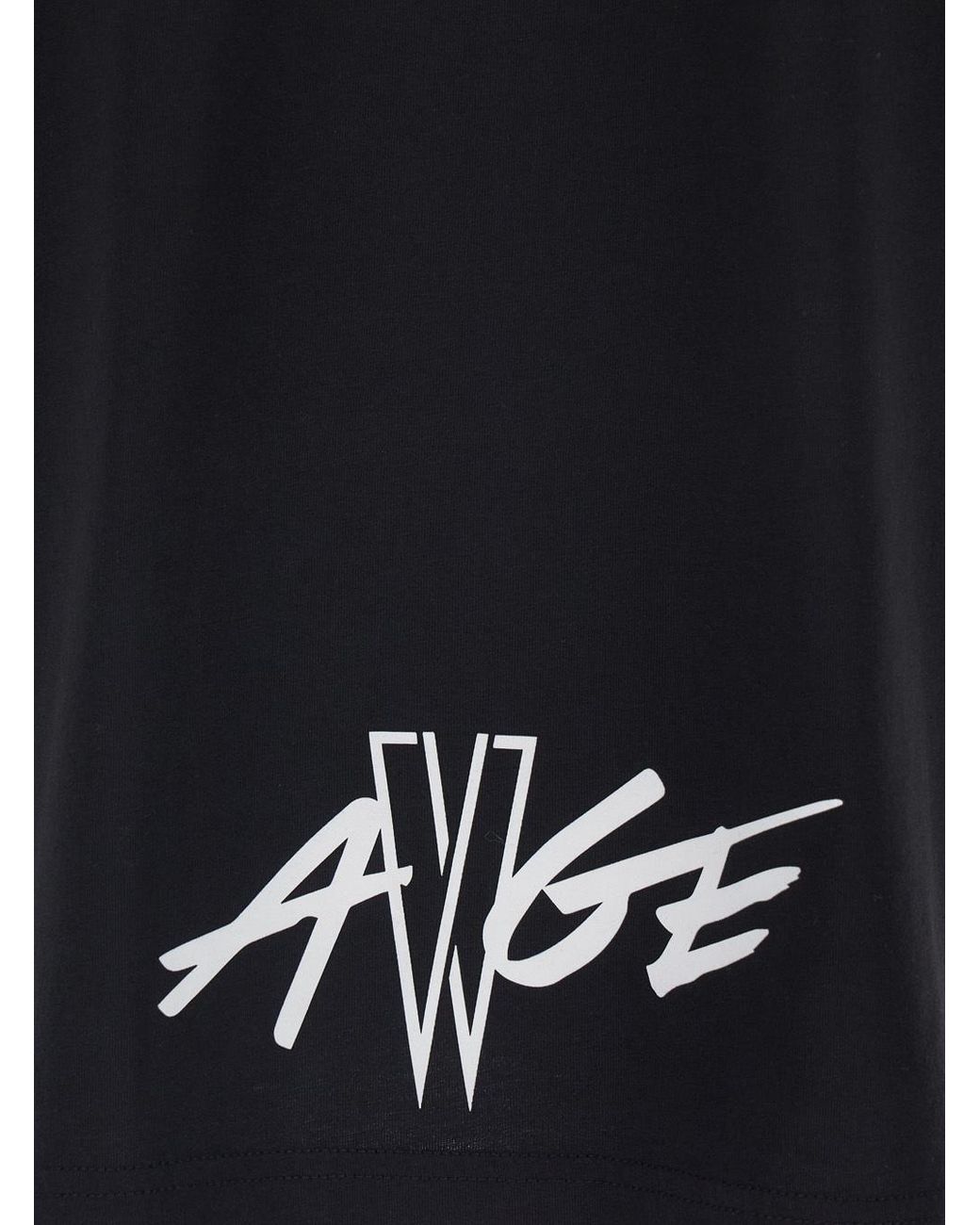 Moncler Black X Asap Rocky Logo Patch Crewneck T-Shirt for men