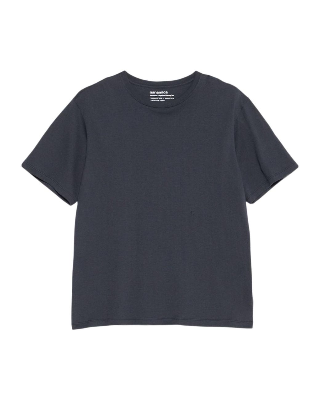 Nanamica Blue Loopwheel Coolmax Crew Neck T-Shirt for men