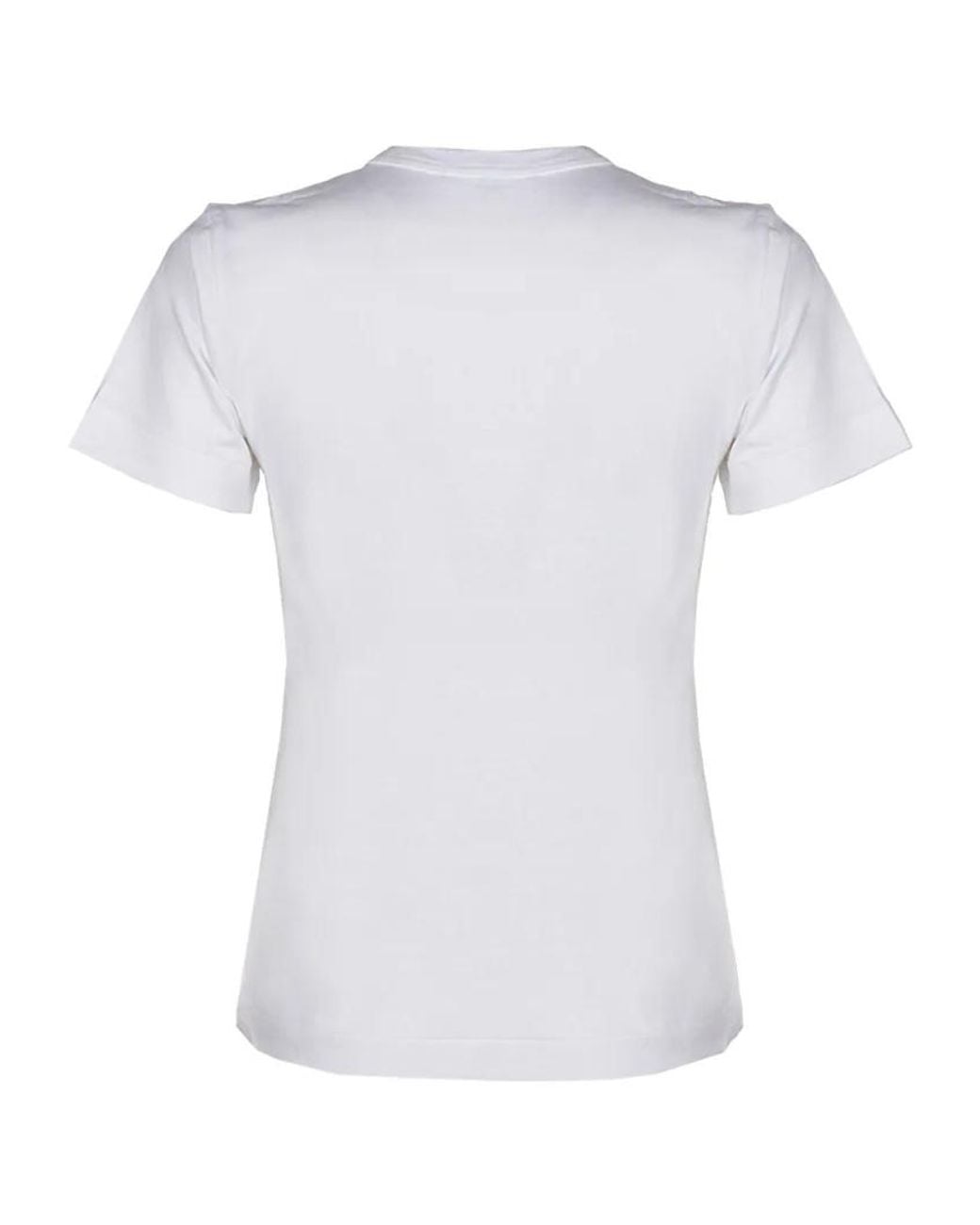 COMME DES GARÇONS PLAY White Crew-Neck Short-Sleeve T-Shirt for men
