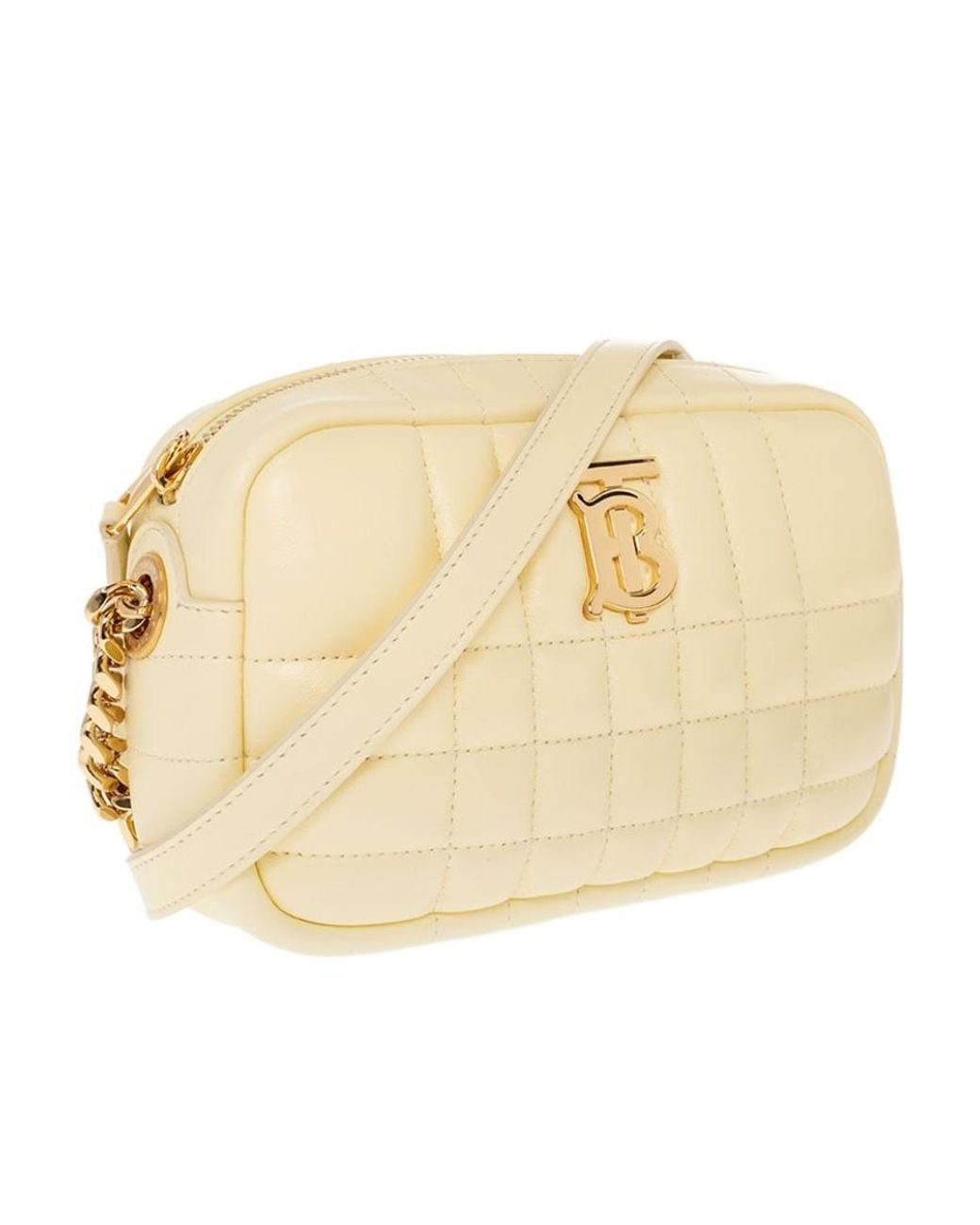 Burberry Natural Mini Lola Quilted Camera Bag