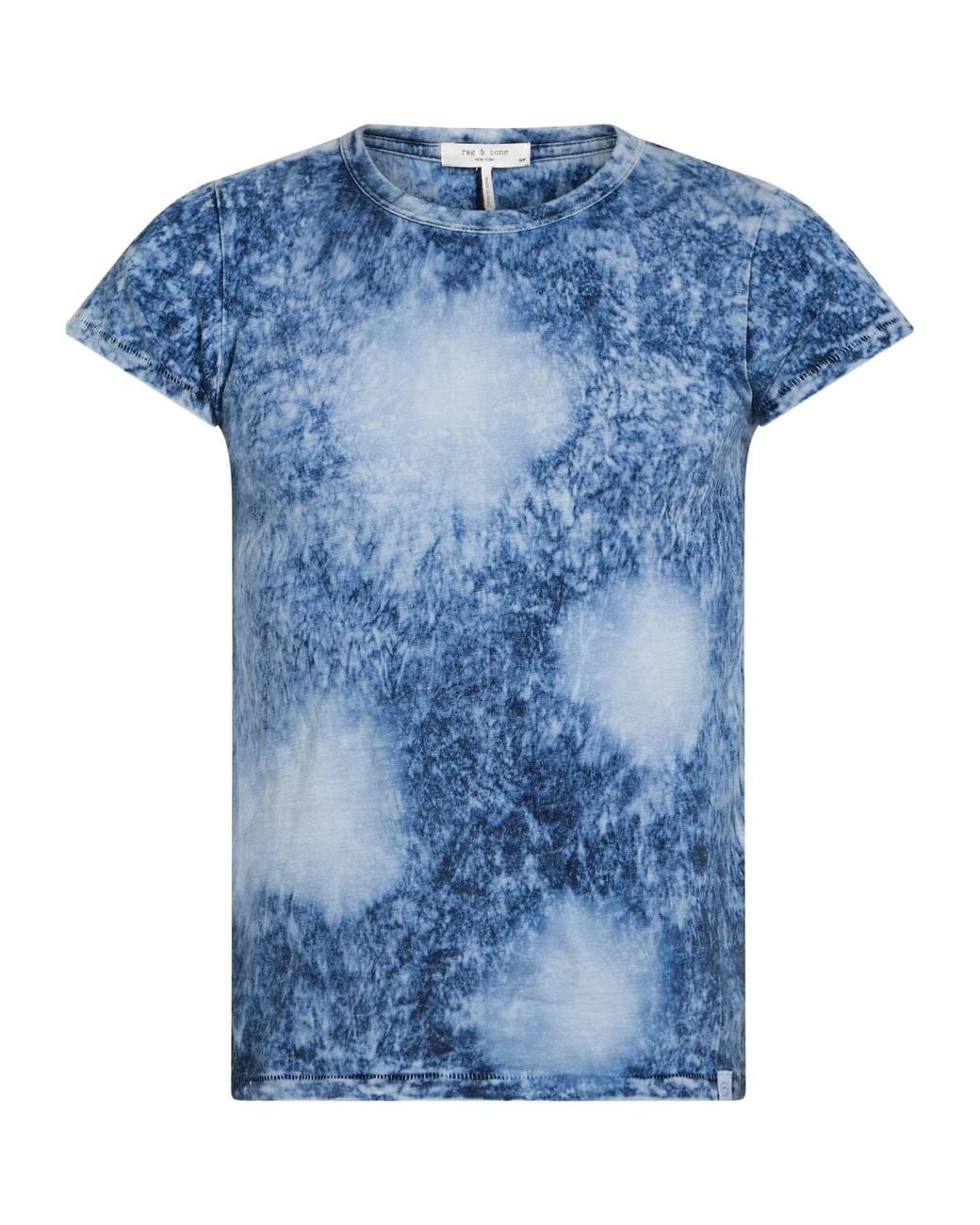 Rag & Bone Blue Tie-Dye Short-Sleeve T-Shirts
