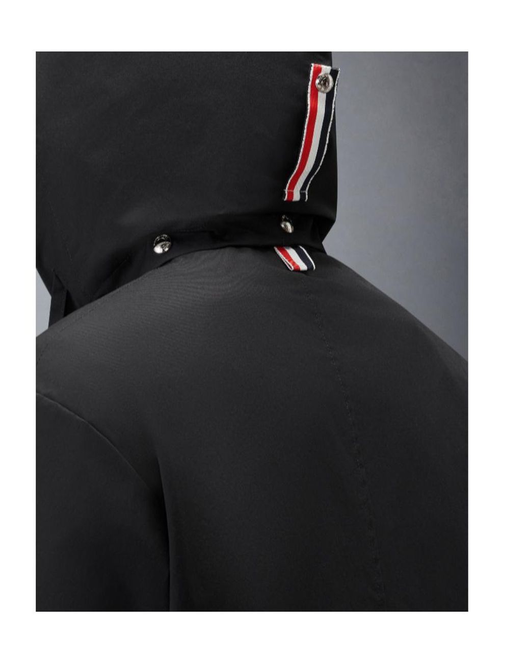Thom Browne Black Tech Mariner Jacket for men