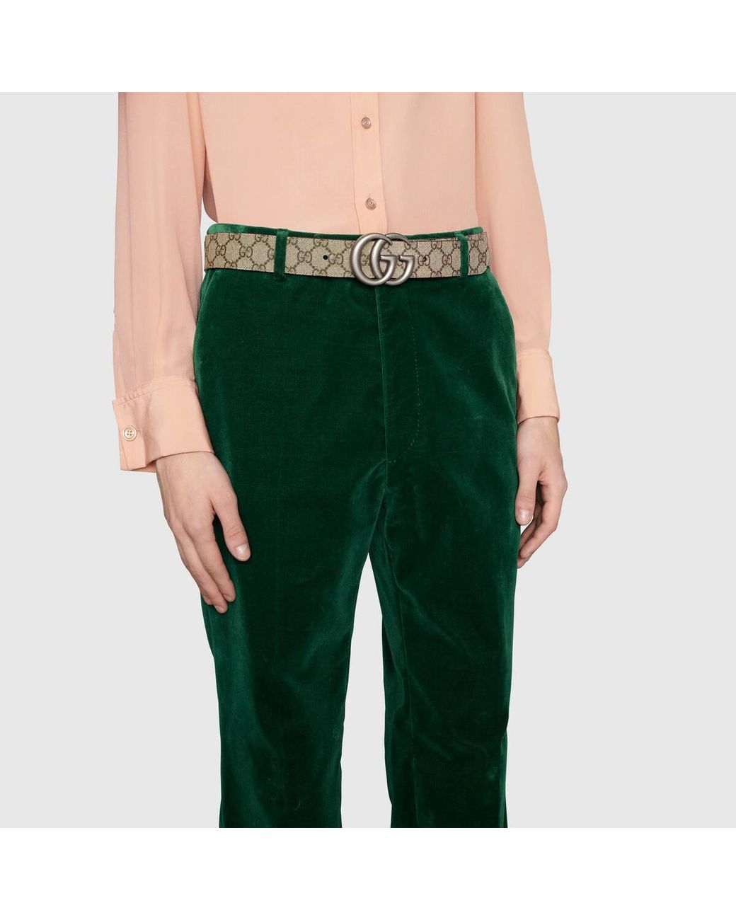 Gucci Multicolor Gg Marmont Reversible Buckle Belt for men