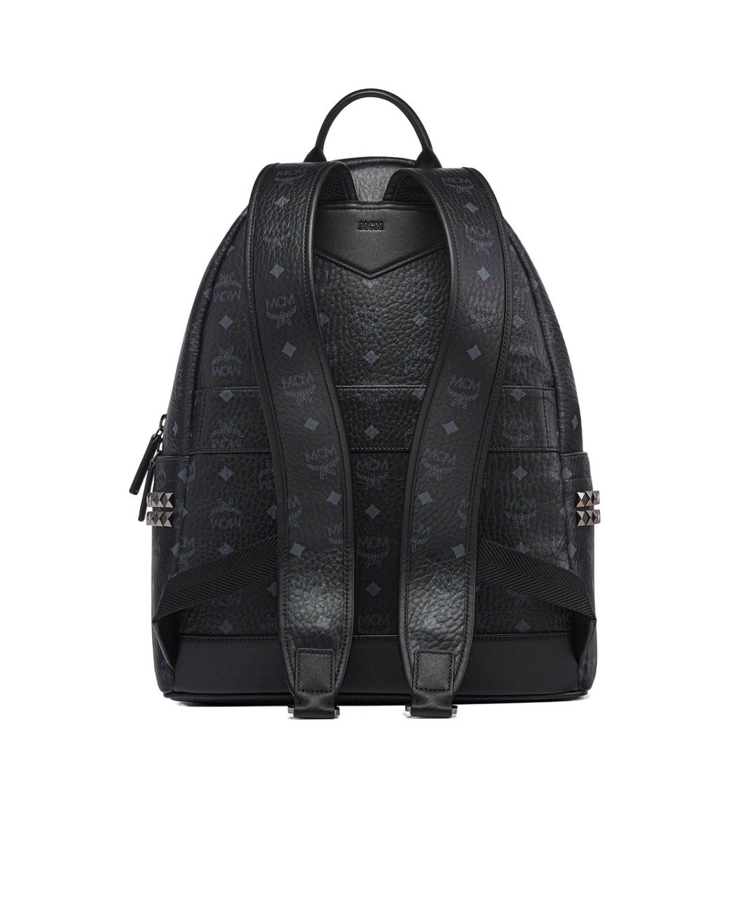 MCM Black Stark Medium Backpack for men