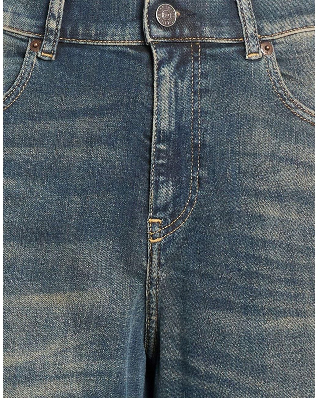 DIESEL Blue High-Waisted Flared Jeans