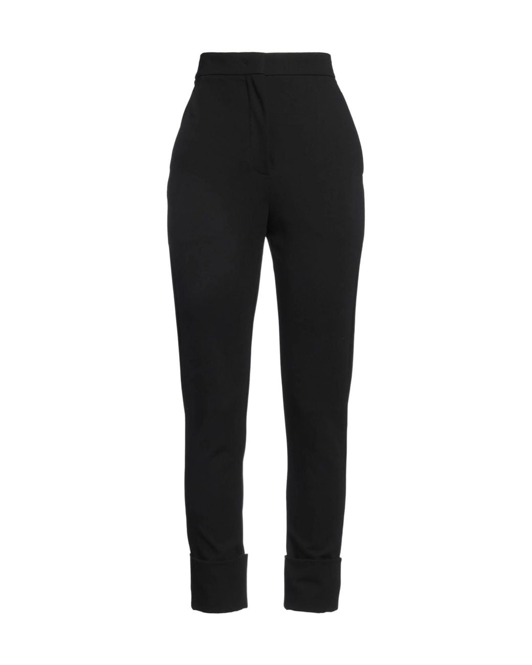 Max Mara Black Solid Color Casual Long Pants