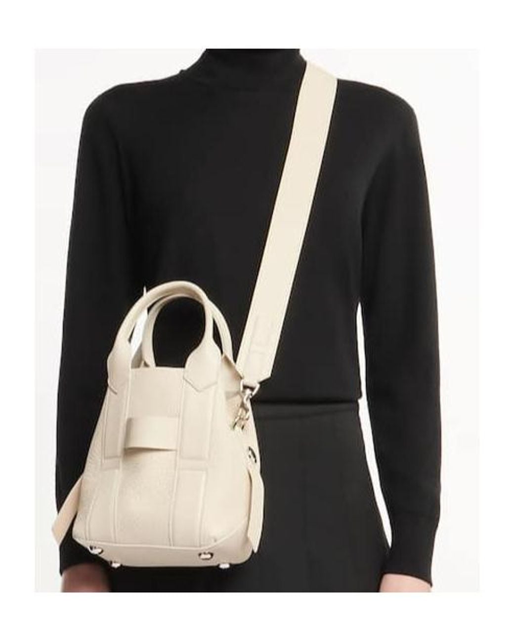 Hogan Natural Script Small Shopping Bag