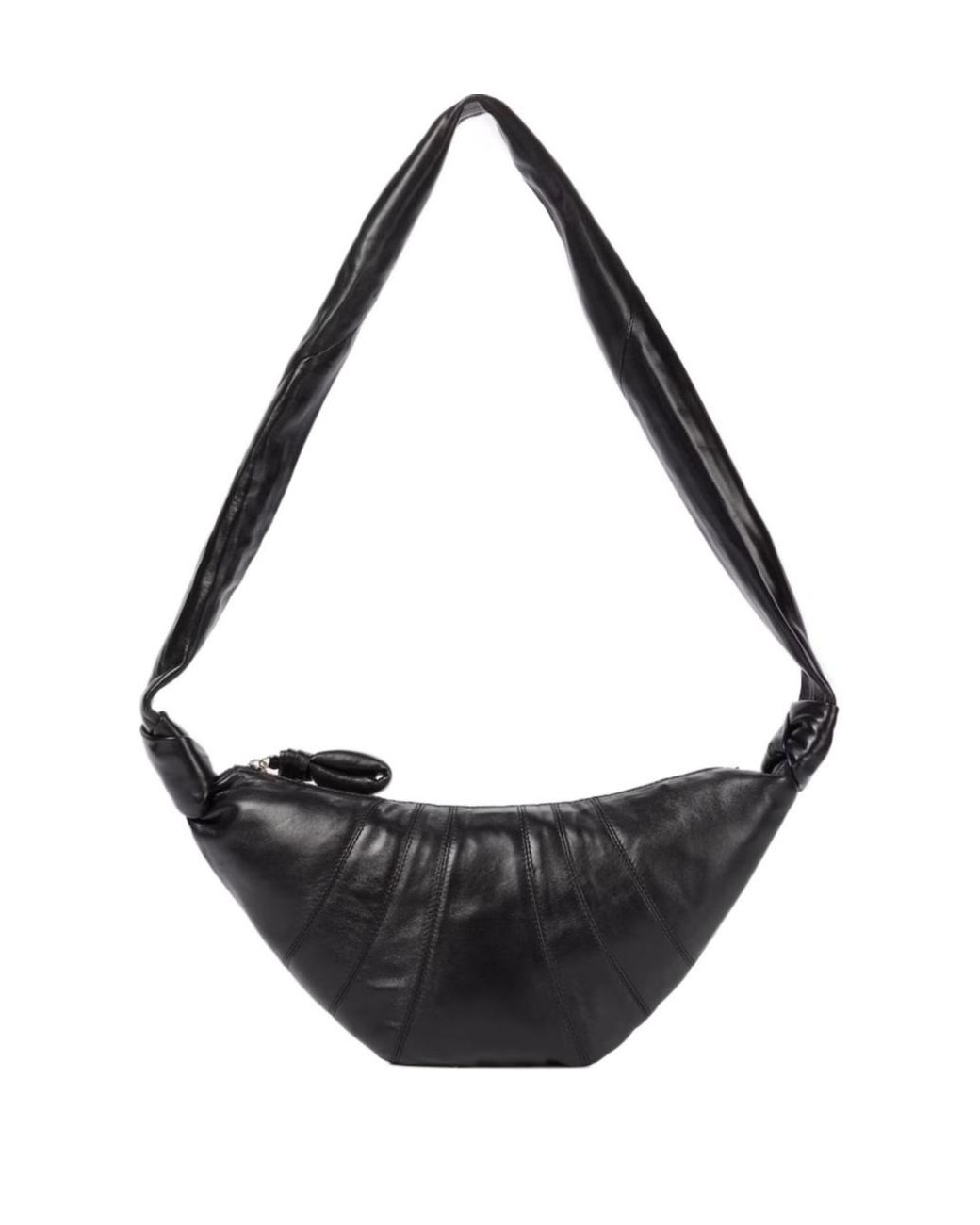 Lemaire Black Croissant Small Leather Shoulder Bag