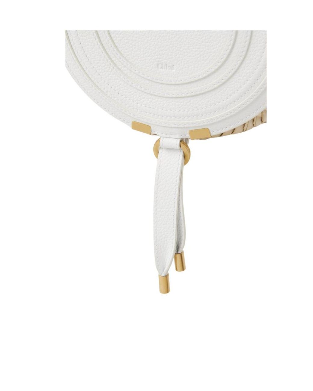 Chloé White Marcie Crossbody Bag