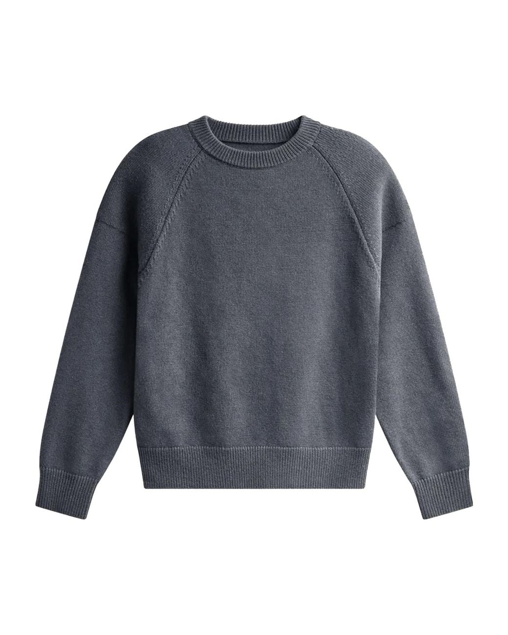 Frankie Shop Gray Lina Regular-Fit Crewneck Wool Sweater
