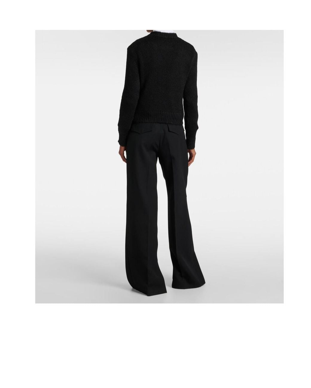 Jil Sander Black Wool-Blend Sweater