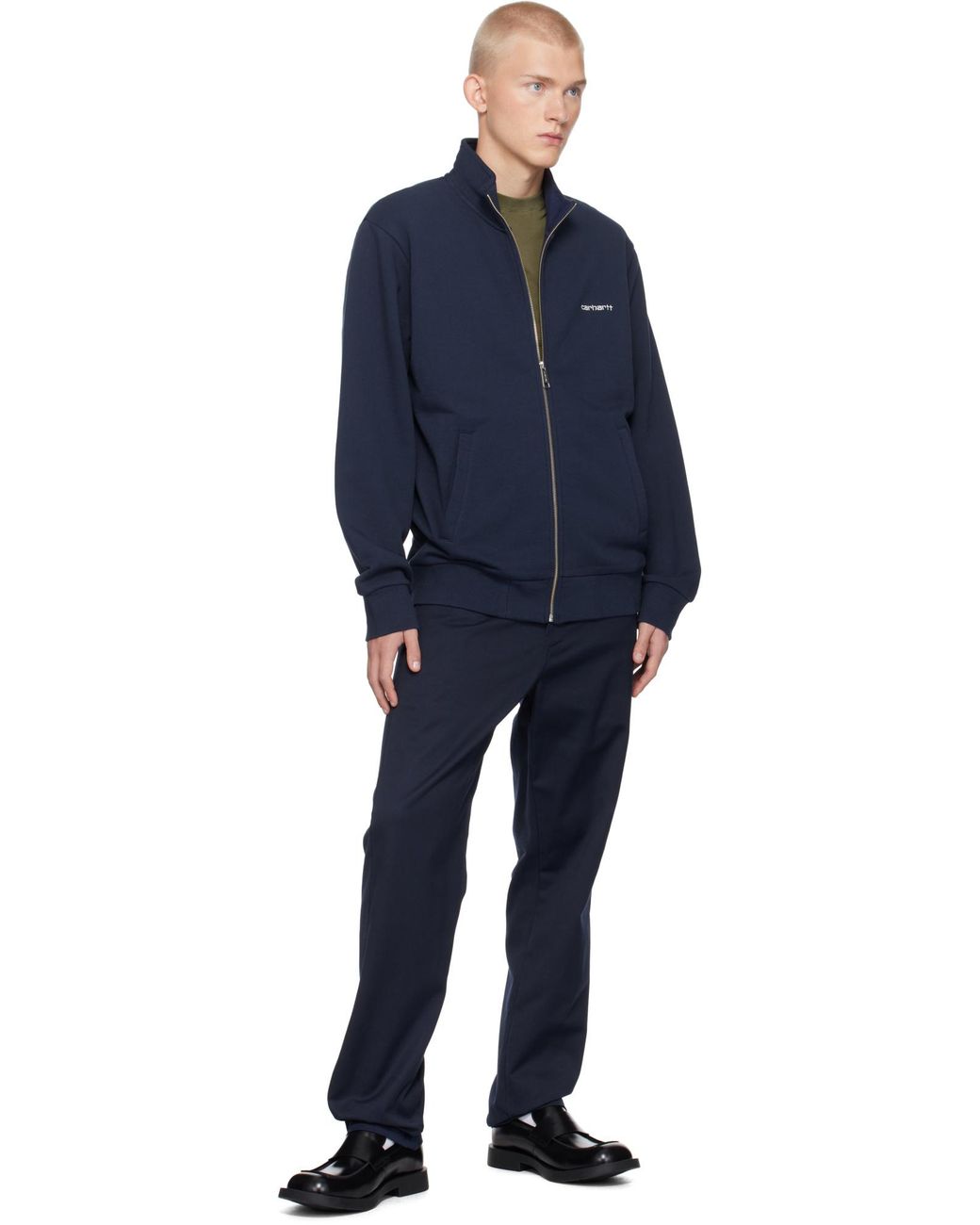Carhartt Blue Master Relaxed Tapered Pants for men