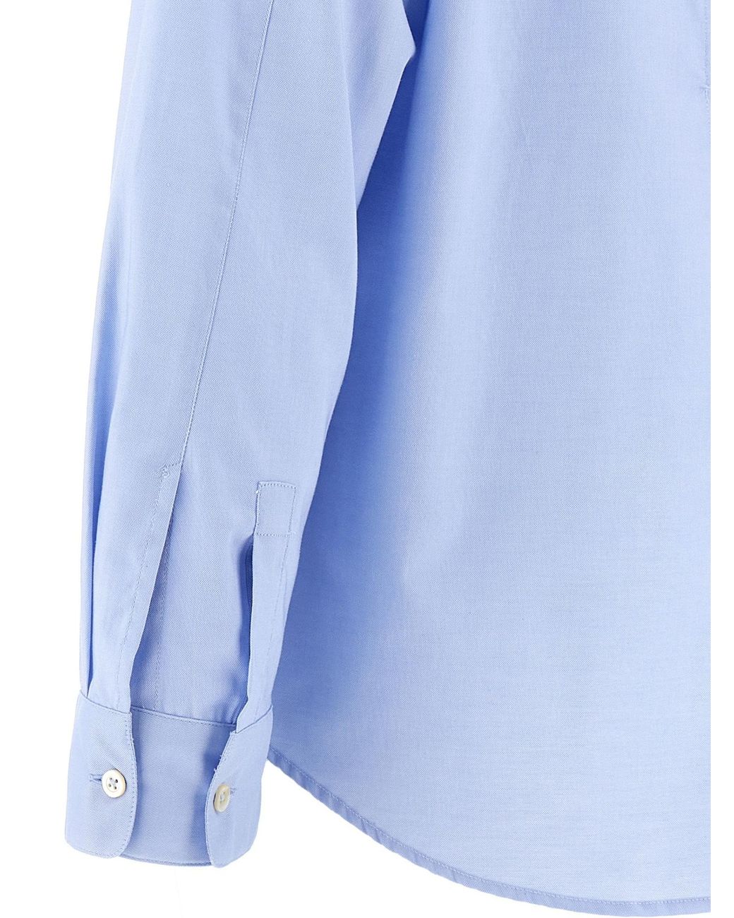 Pinko Blue Love Birds Embroidered Oxford Shirt