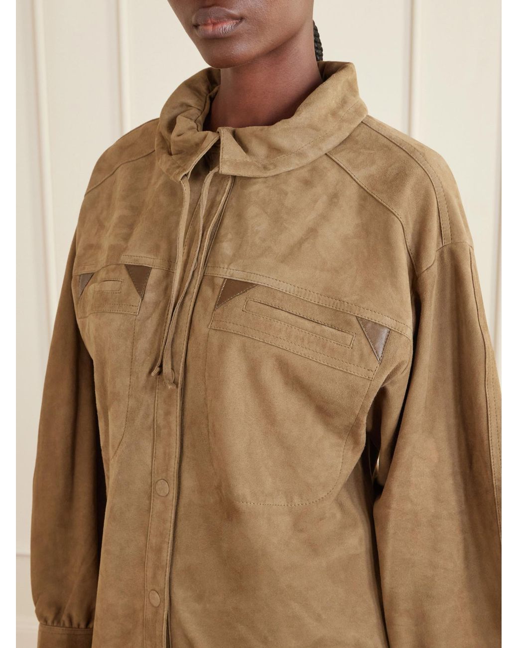 Isabel Marant Natural Maldia Suede Shirt