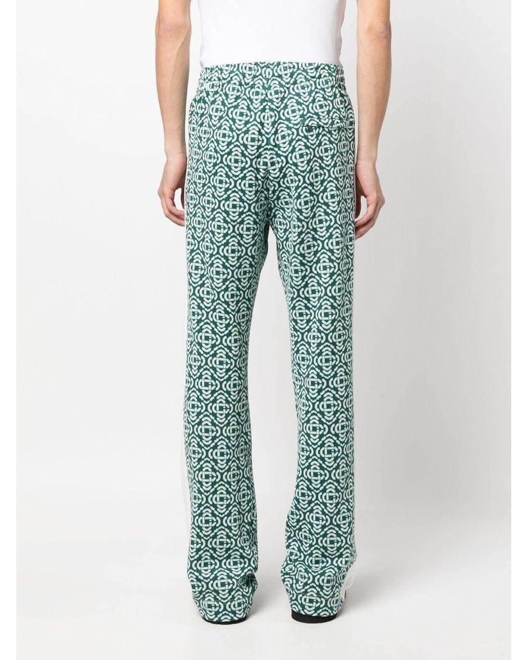 Casablanca Green Logo Casual Pants for men